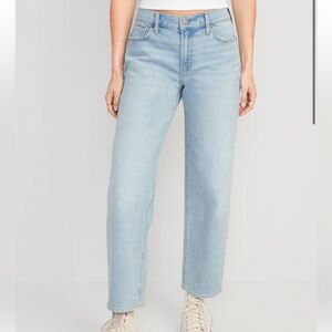 NWT Old Navy Mid-Rise Boyfriend Loose Jeans Light Wash - 12 / L